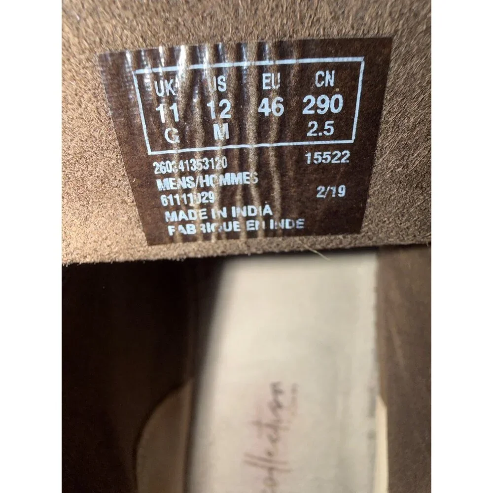 Clarks Mens Brown Leather Desert Boots Size 11M EU 46 Classic Style‎ Comfort